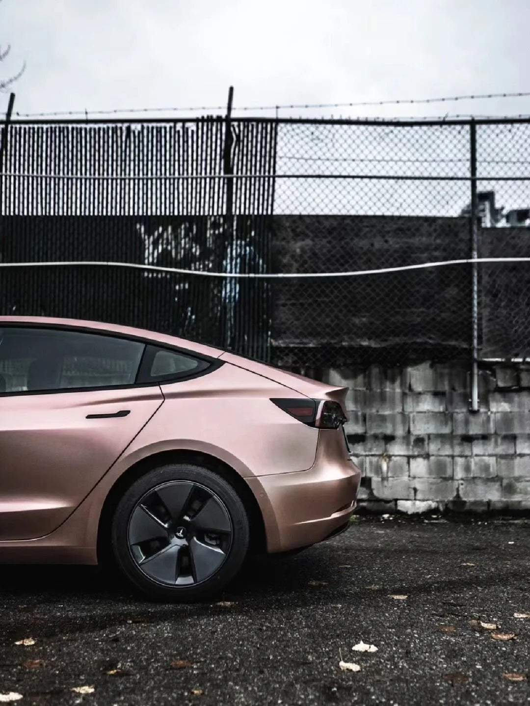 Satin Metallic Rose Gold