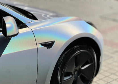 Holographic Gloss Metallic White